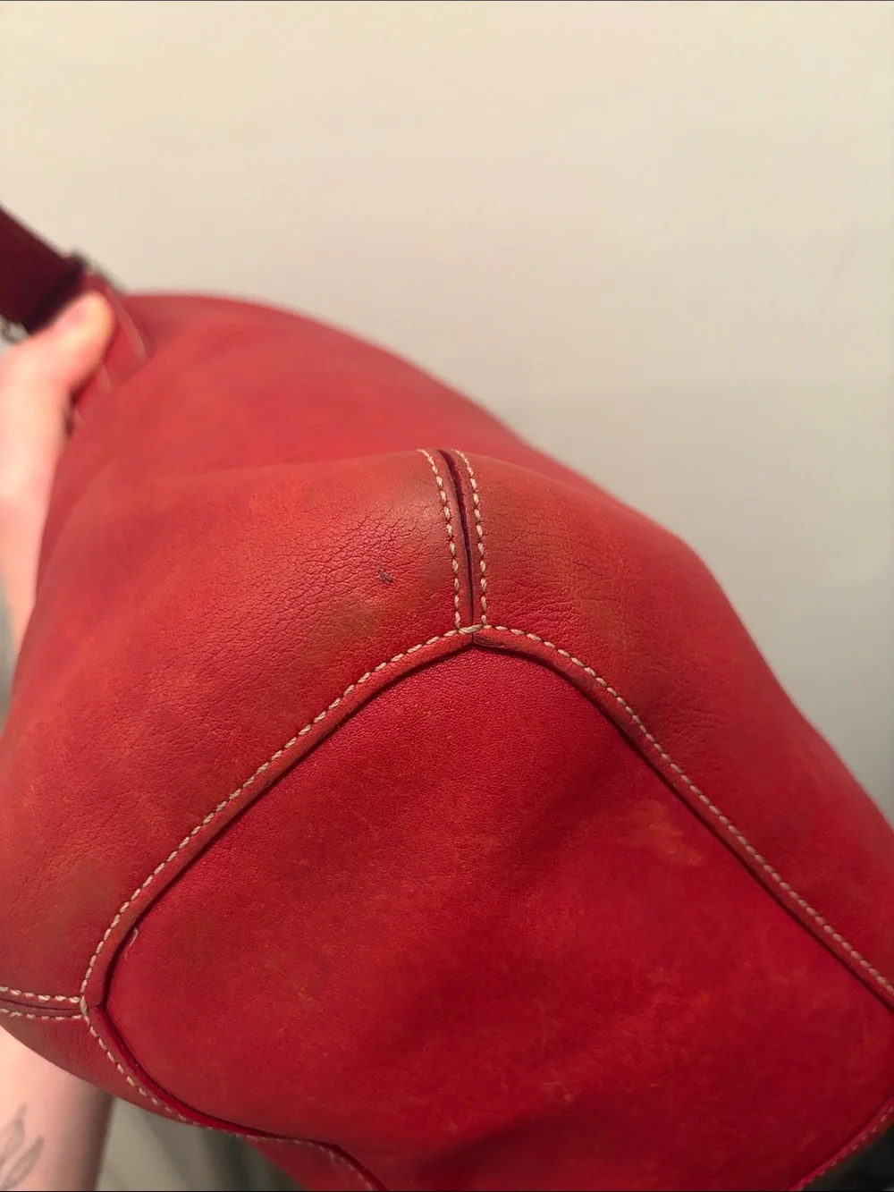 Coach Red Legacy SoHo Bucket Bag